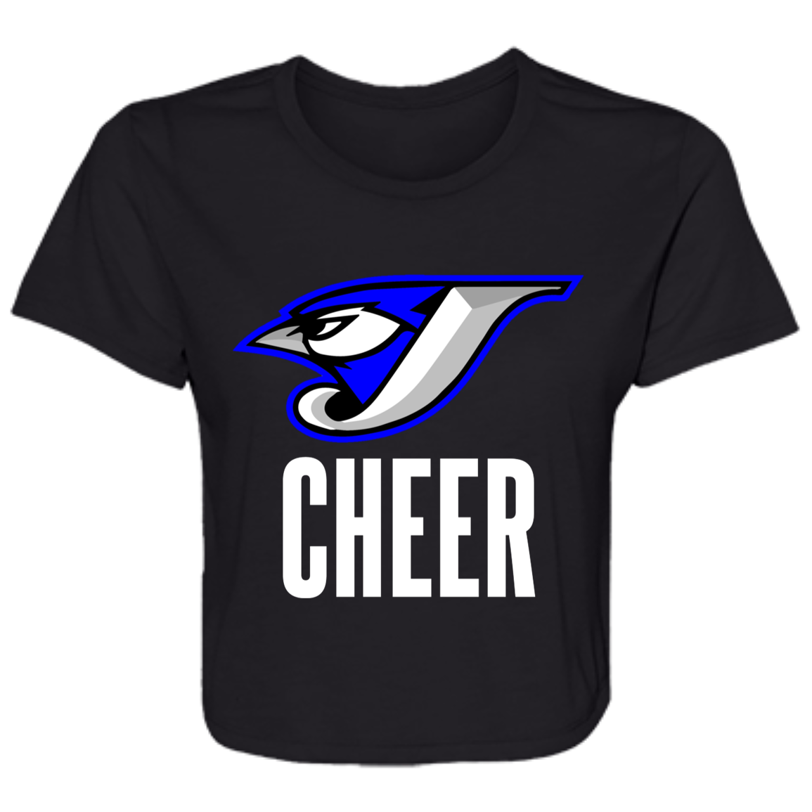 Logo Cheer B8882 Ladies' Flowy Cropped Tee