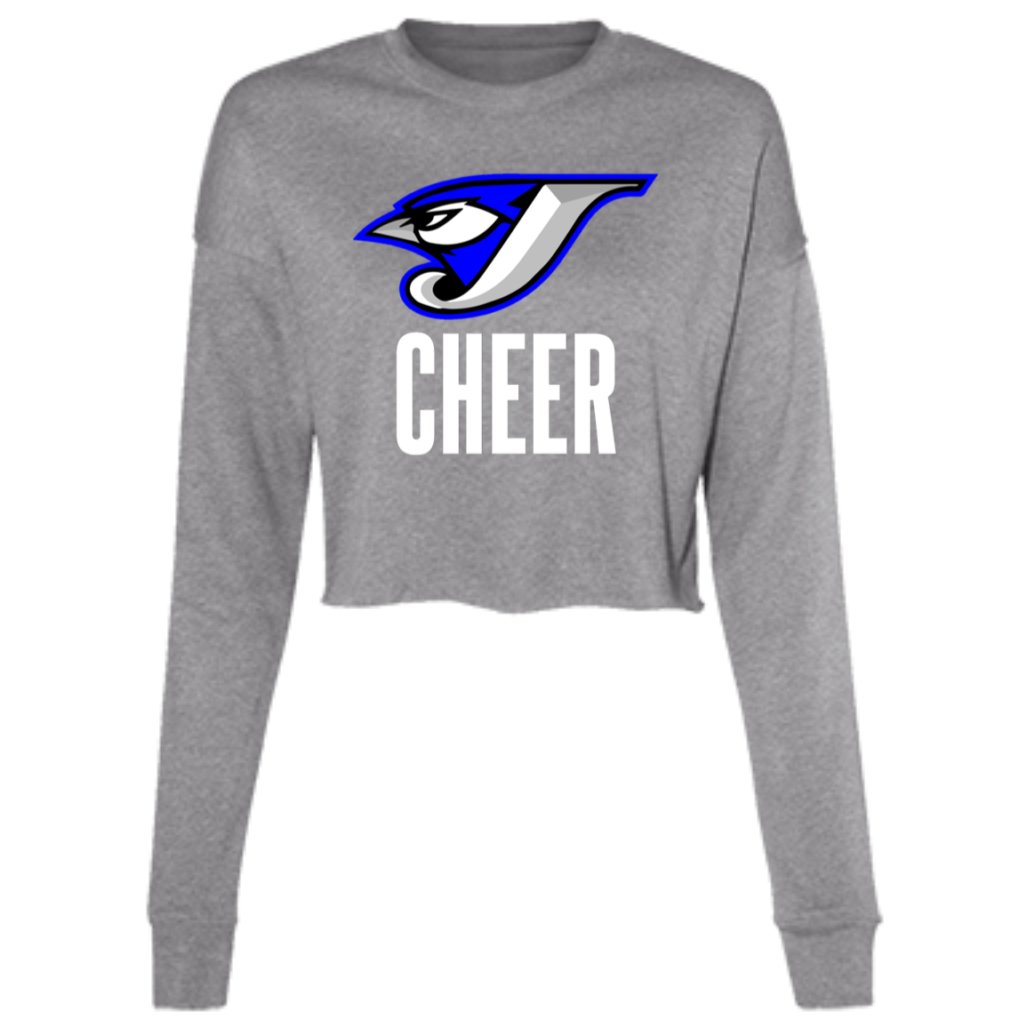 Logo Cheer B7503 Ladies' Cropped Fleece Crew