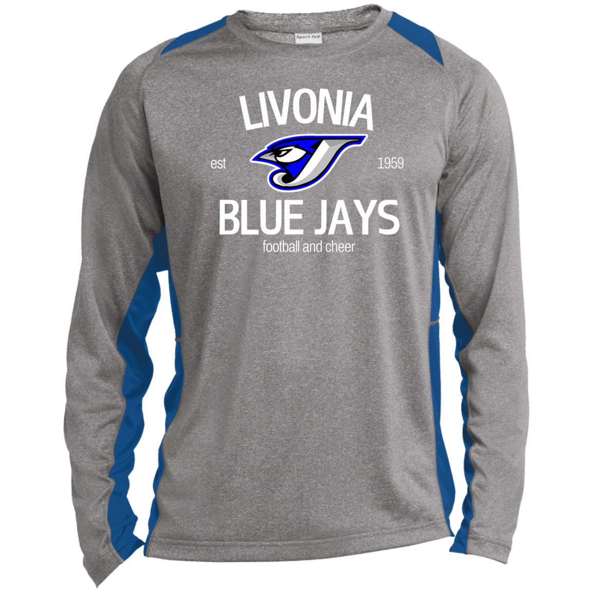 ST361LS Long Sleeve Heather Colorblock Performance Tee