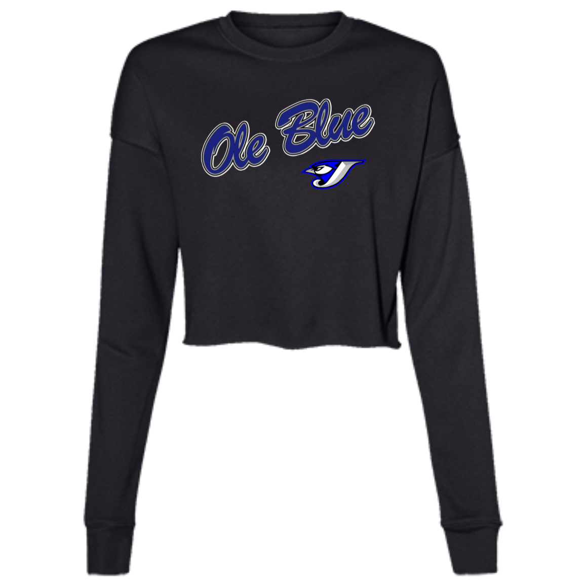 Ole Blue B7503 Ladies' Cropped Fleece Crew
