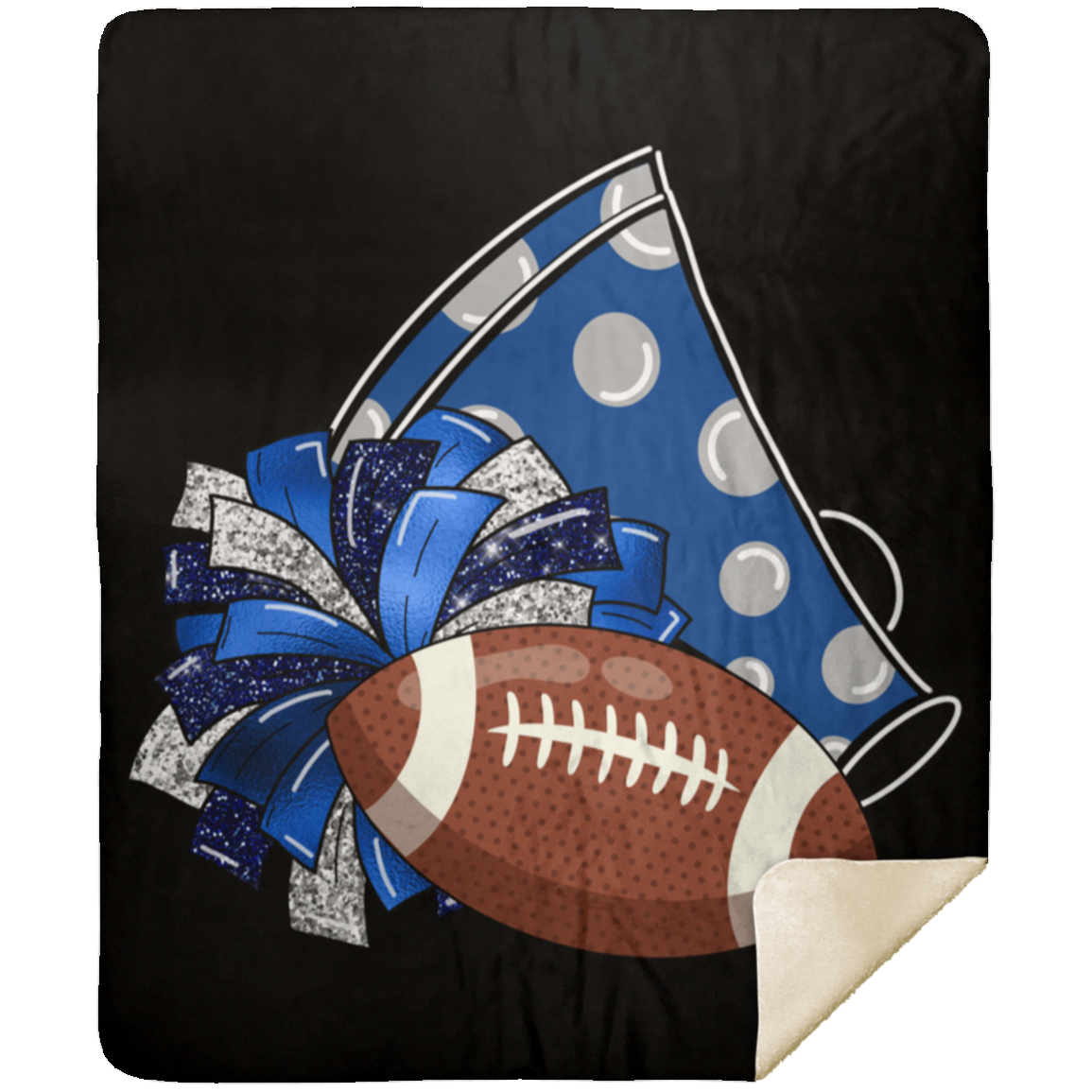 LBJ3 MSHM Premium Sherpa Blanket 50x60