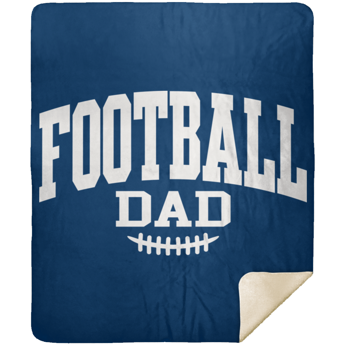 Football Dad MSHM Premium Sherpa Blanket 50x60