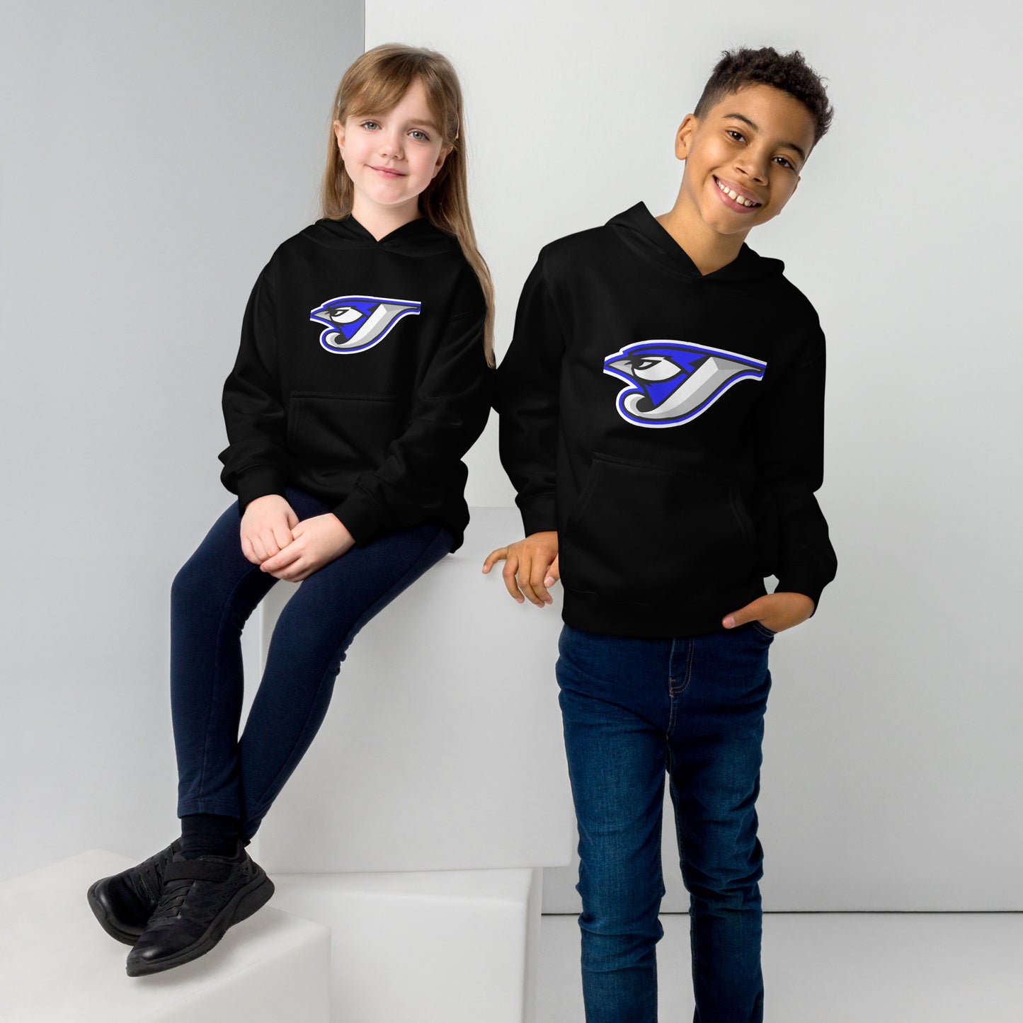 Logo Kids fleece hoodie