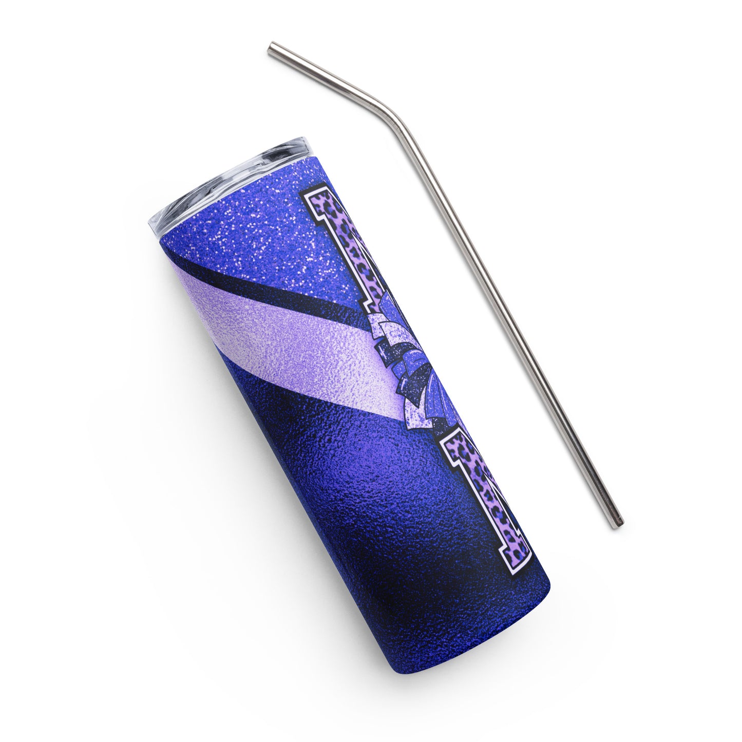 Glitter-look Mom Stainless steel tumbler