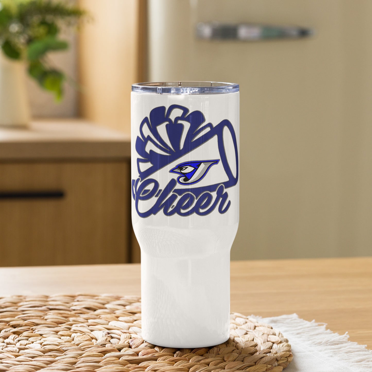 Mega Cheer Travel mug with a handle